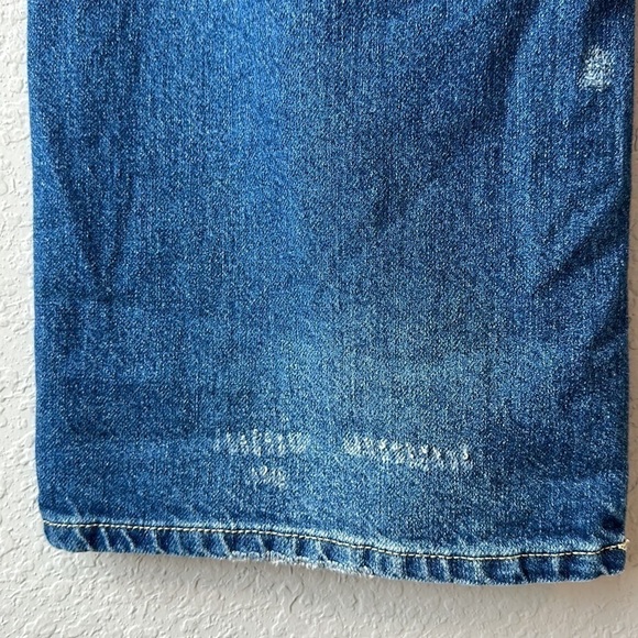 Pilcro The Joey High Rise Straight Leg Distressed Jeans Size 30 - Picture 7 of 16